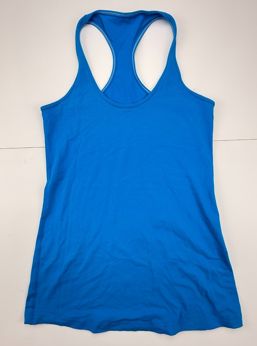 Lululemon Ladies Cool Racerback Tank Top Blue Sz Med